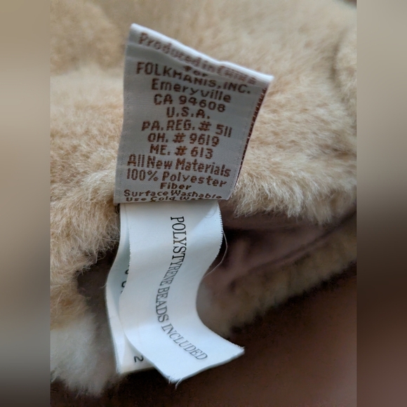 Vintage Folkmanis Folktails Hamster Mole Gopher Rodent Hand Puppet 7" Plush - Picture 7 of 8